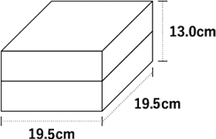 19.5cm 19.5cm 13.0cm